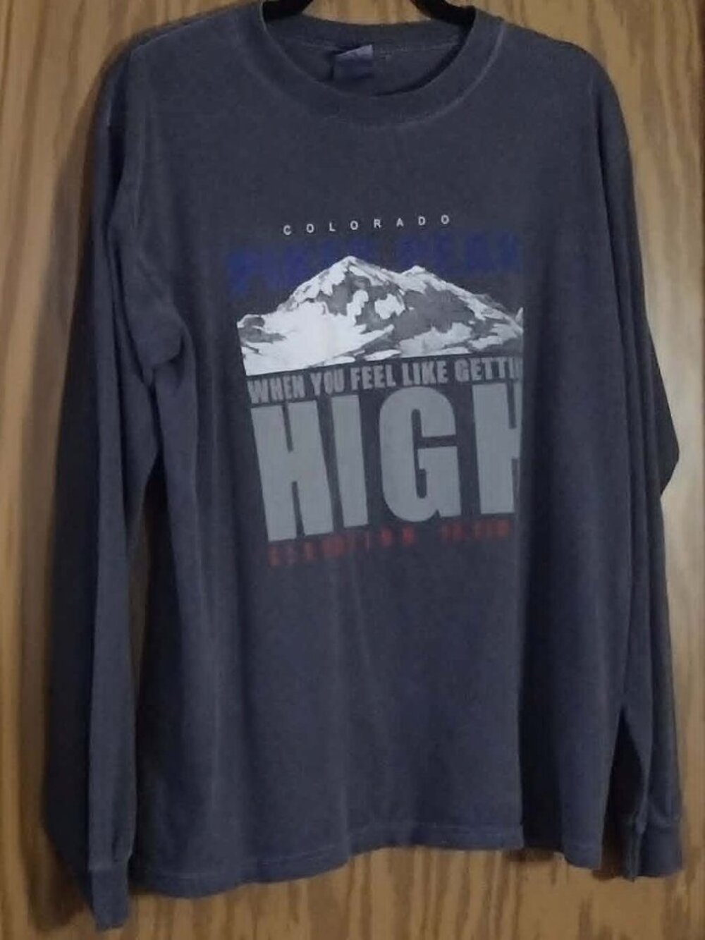 Men's M-When You Feel Like Getting High Long Sleeve Crew Neck